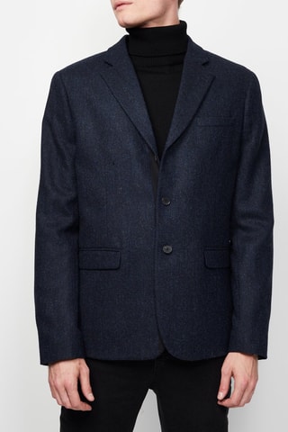 Blazer en laine Bleu marine