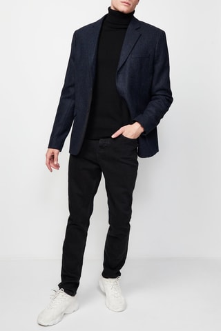 Blazer en laine Bleu marine