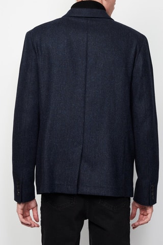 Blazer en laine Bleu marine