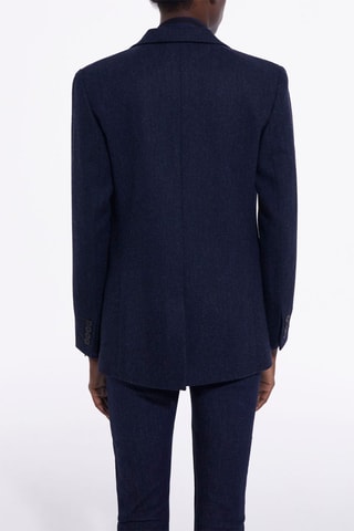 Blazer en laine - Bleu marine