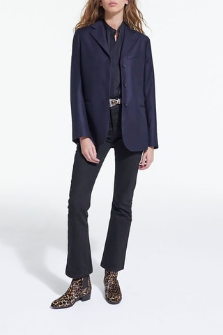 Blazer en laine - Bleu marine