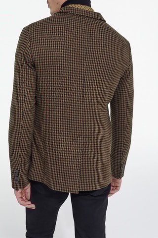 Blazer en laine Marron et noir