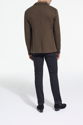 Blazer en laine Marron et noir