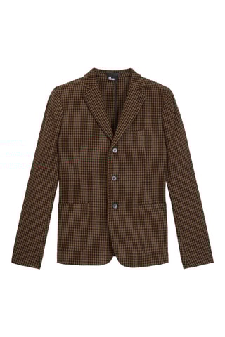 Blazer en laine Marron et noir