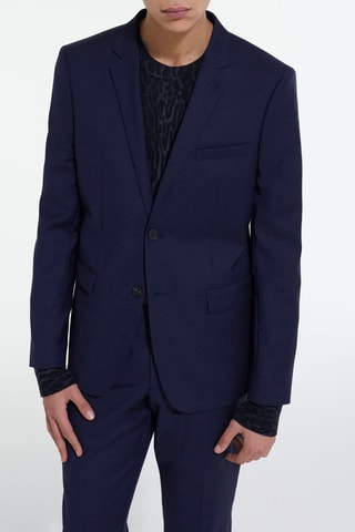 Blazer en laine Bleu marine