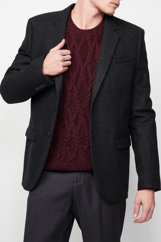 Blazer en laine Anthracite