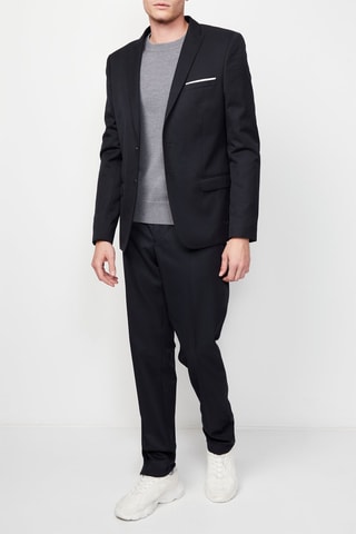 Blazer en laine Noir et gris