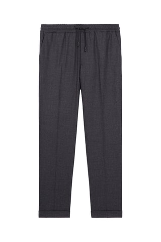 Pantalon en laine - Gris foncé