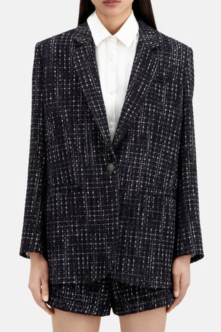 Veste en tweed - Noir
