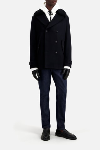 Caban en laine - Noir