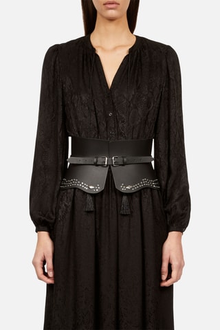 Ceinture en cuir - Noir