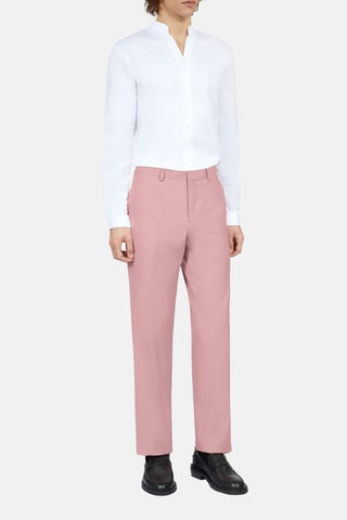 Pantalon de costume en laine - Rose