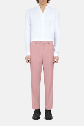 Pantalon de costume en laine - Rose