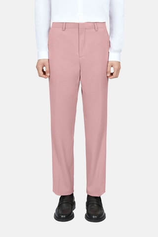 Pantalon de costume en laine - Rose