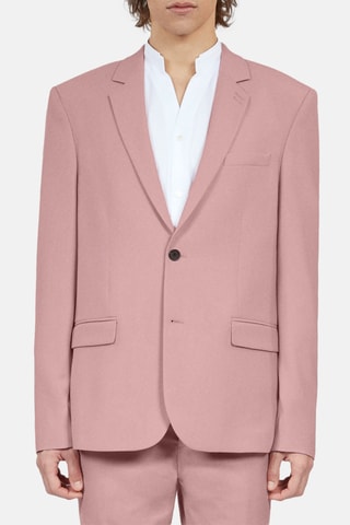 Veste de costume en laine - Rose