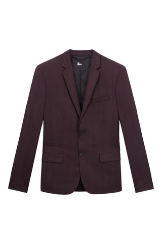 Veste de costume en laine - Bordeaux