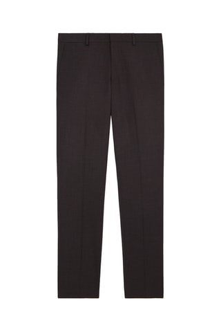 Pantalon de costume en laine - Marron foncé