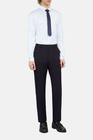 Pantalon de costume en laine - Bleu marine