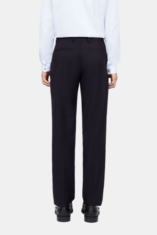 Pantalon de costume en laine - Bleu marine