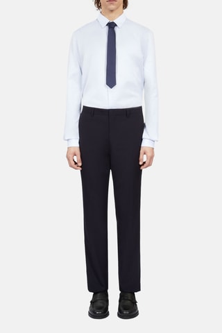 Pantalon de costume en laine - Bleu marine