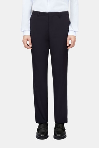 Pantalon de costume en laine - Bleu marine