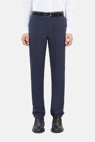 Pantalon de costume en laine - Bleu