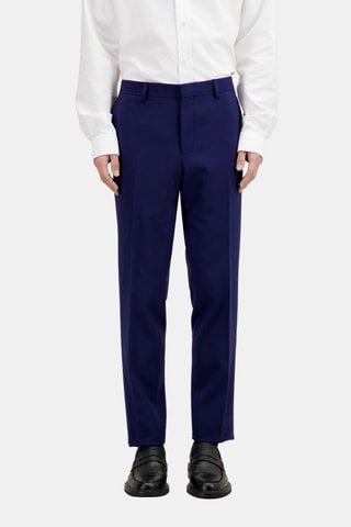 Pantalon de costume en laine - Bleu