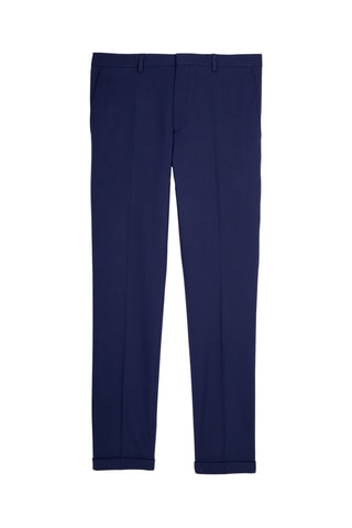 Pantalon de costume en laine - Bleu