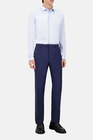 Pantalon de costume en laine - Bleu marine