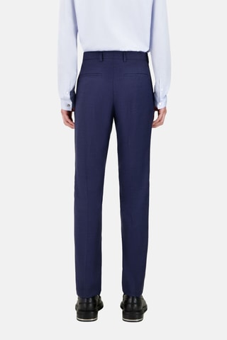 Pantalon de costume en laine - Bleu marine