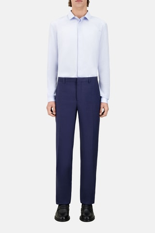 Pantalon de costume en laine - Bleu marine