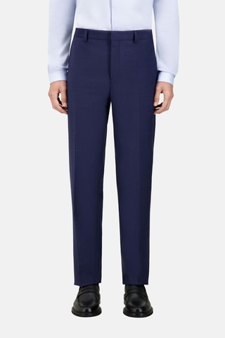 Pantalon de costume en laine - Bleu marine