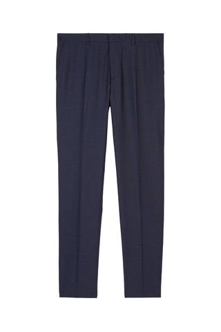 Pantalon de costume en laine - Bleu marine