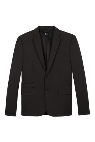 Veste de costume en laine - Marron foncé