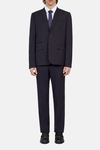 Veste de costume en laine - Bleu marine