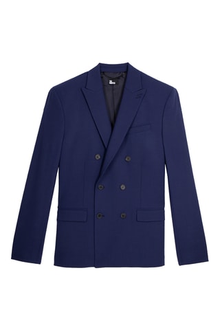 Veste de costume en laine - Bleu