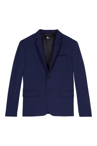Veste de costume en laine - Bleu