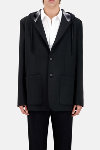 Veste de costume en laine - Noir