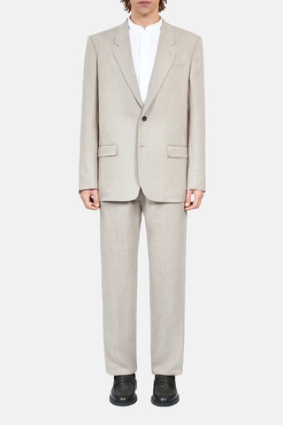 Veste de costume en lin - Beige