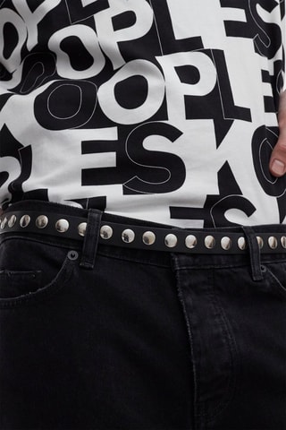 Ceinture en cuir - Noir