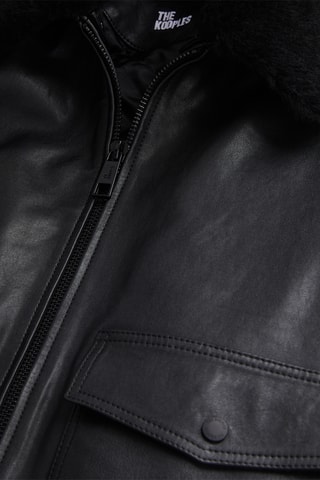 Blouson en cuir - Noir