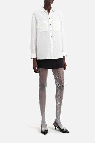 Chemisier en soie - Blanc