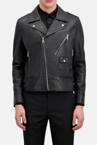 Blouson en cuir - Noir