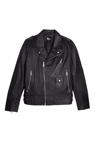 Blouson en cuir - Noir