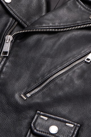 Blouson en cuir - Noir