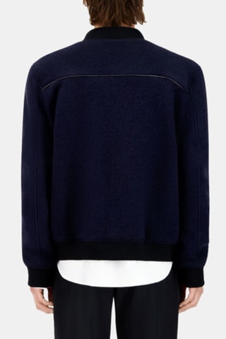 Blouson en laine - Bleu marine