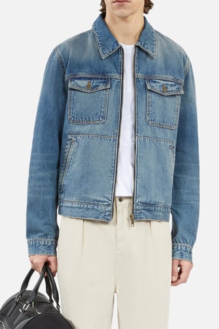 Blouson en jean - Bleu