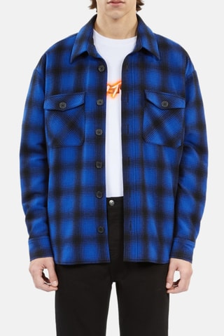 Blouson en laine - Bleu