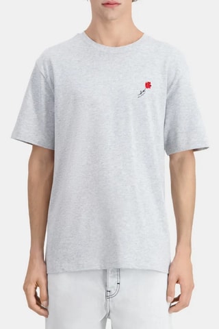 T-shirt - Gris clair chiné