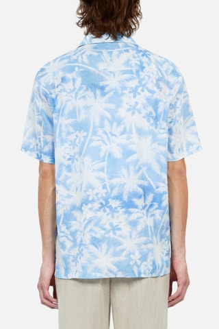 Chemise en lin - Bleu